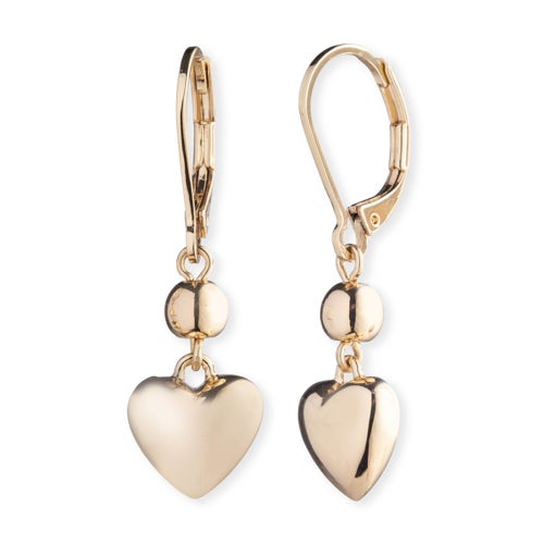 Puffy Heart Drop Earrings