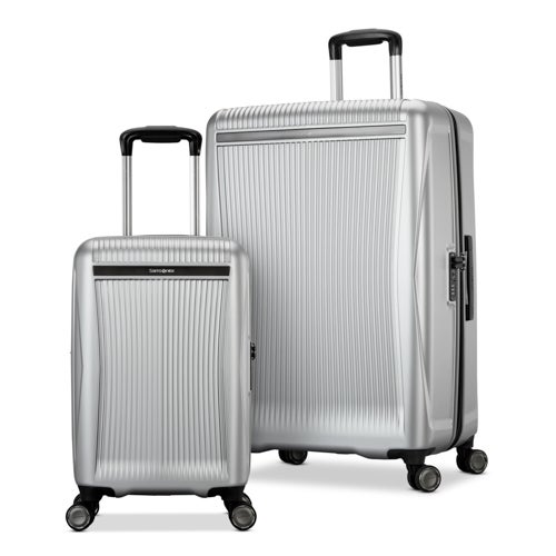 Blackstone 2pc Hardside Spinner Set - 20" & 27" Silver