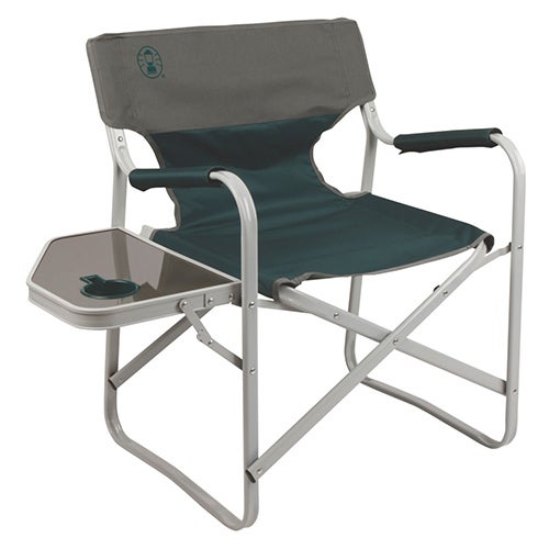 Outpost Elite Deck Chair w/ Table Green