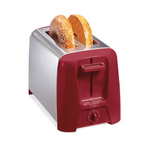 2 Slice Toaster w/ Extra-Wide Slots Red