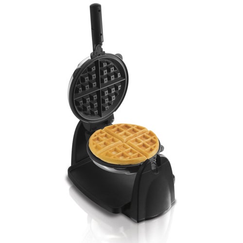 Flip Belgian Style Waffle Maker w/ Removable Plates