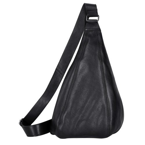 Hippie Leather Sling/Backpack Black