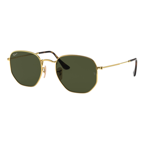Ray-Ban Polarized Hexagonal Flat Lens Sunglasses