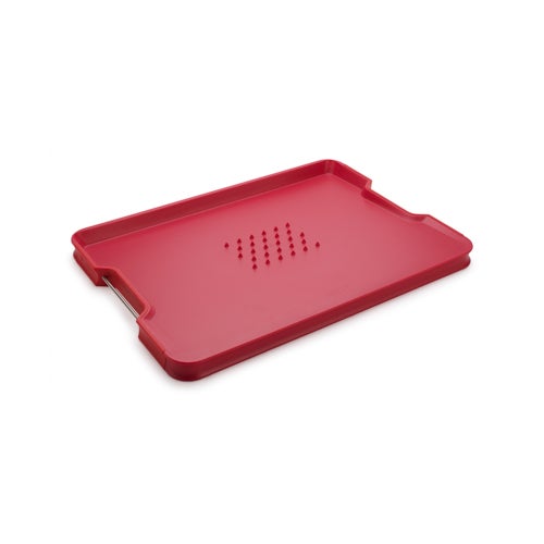 Cut & Carve Plus Multi-Function Large Cutting Board Red