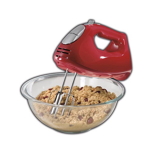 ensemble Hand Mixer w/ Snap-On Case Red
