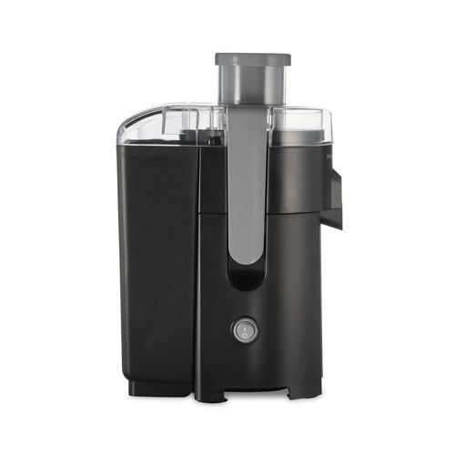 HealthSmart Compact Juice Extractor w/ Large Chute Black & Gray