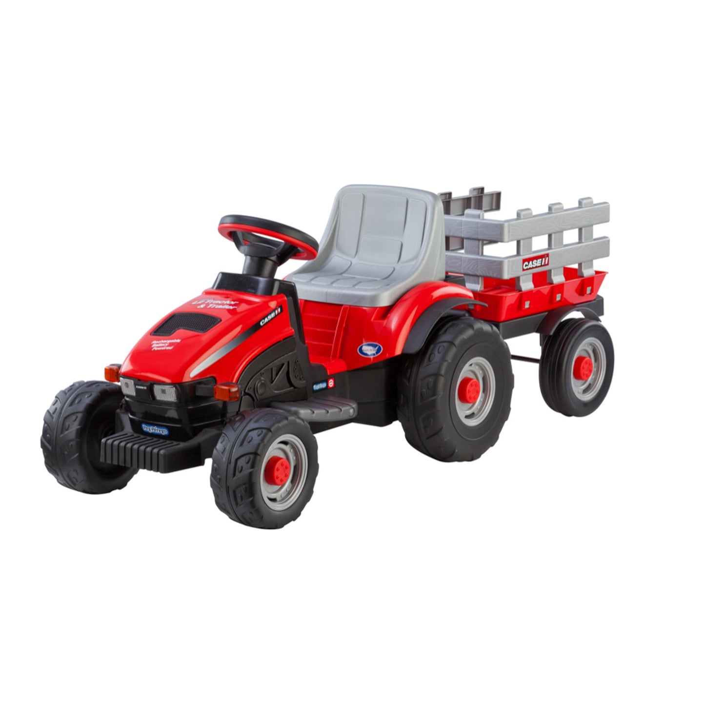 CASE IH LIL TRACTOR & TRAILER 6V RIDE-ON