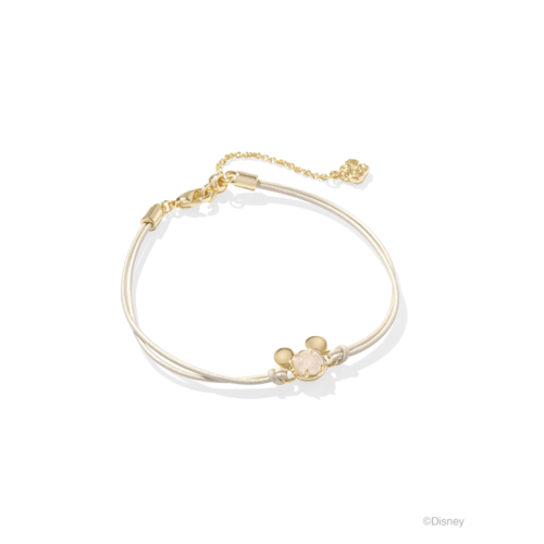Kendra Scott Disney Gold Mickey Mouse Corded Bracelet in Iridescent Drusy