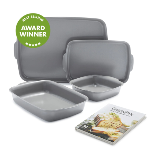 GreenPan Premiere Ovenware Ceramic Nonstick 4-Piece Set