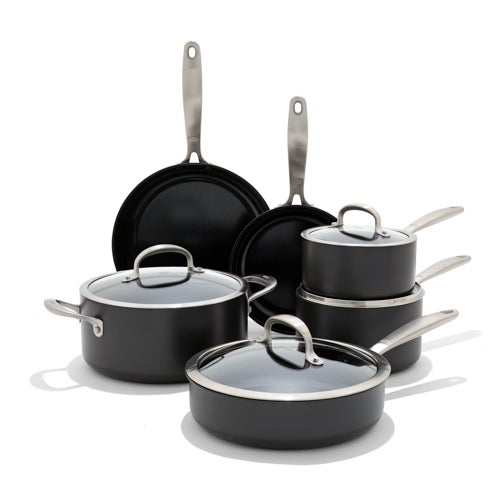 Enhanced 10pc Ceramic Nonstick Cookware Set