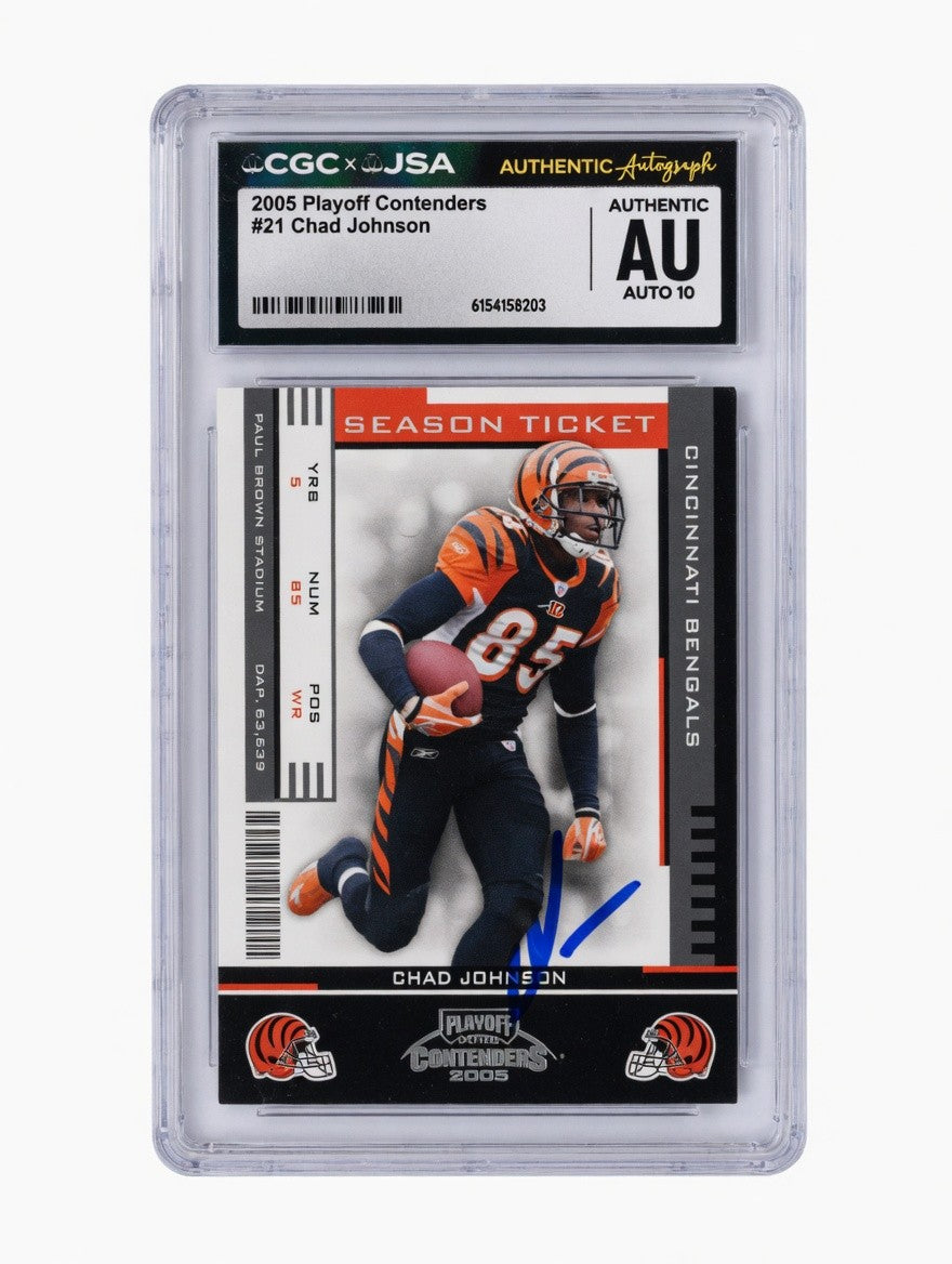 Chad Johnson - 2005 Playoff Contenders Auto 10