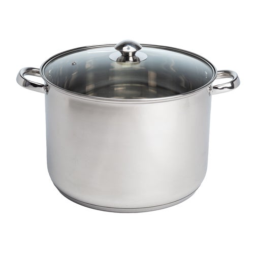 12qt Pure Intentions Stainless Steel Stock Pot w/ Lid
