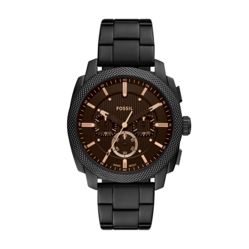 Fossil Men's Machine Chronograph Black Stainless Steel Watch