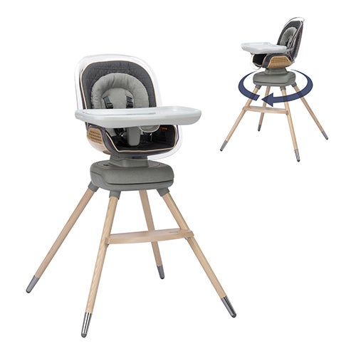 Kindred Collection Kiskadee 360 Rotating High Chair Onyx Heritage