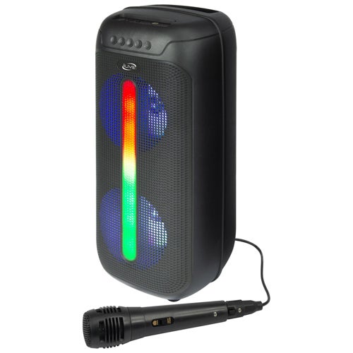 Jam Time Wireless Speaker System w/ LED Lights & Mic