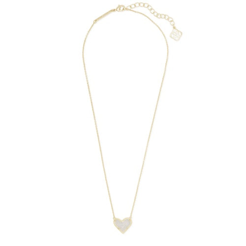 KENDRA SCOTT ARI HEART PENDANT NECKLACE