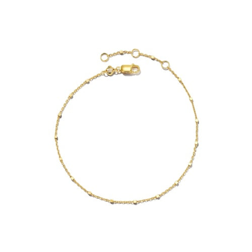 KENDRA SCOTT SINGLE SATELLITE CHAIN BRACELET IN 18K VERMEIL