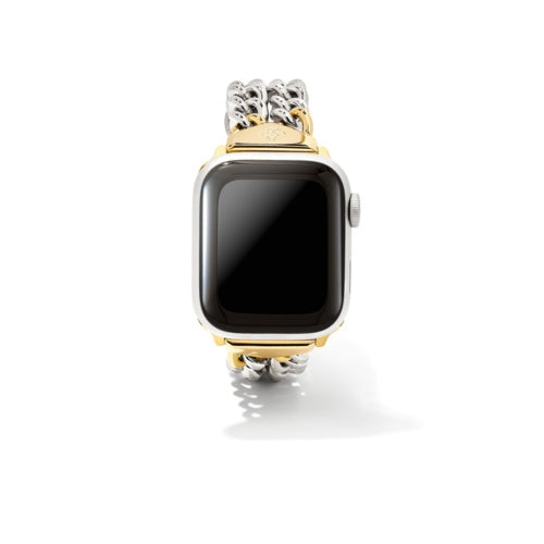 KENDRA SCOTT WHITLEY TWO TONE DOUBLE CHAIN WATCH BAND