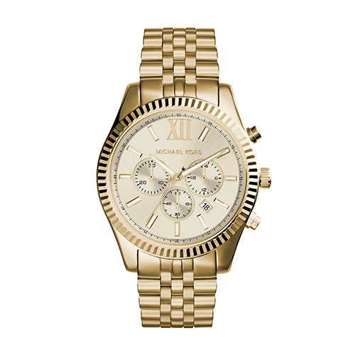 Mens Lexington Gold Tone Chronograph Watch