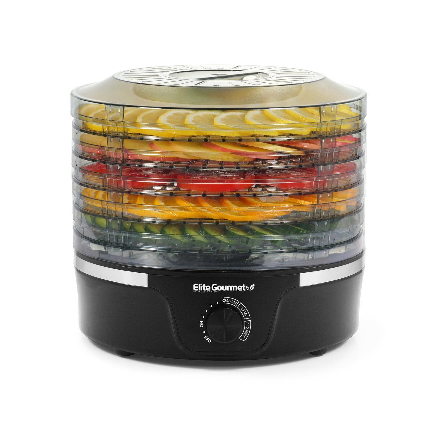 5 TIER FOOD DEHYDRATOR W/ ADJUSTABLE TEMPERATURE CONTROLS
