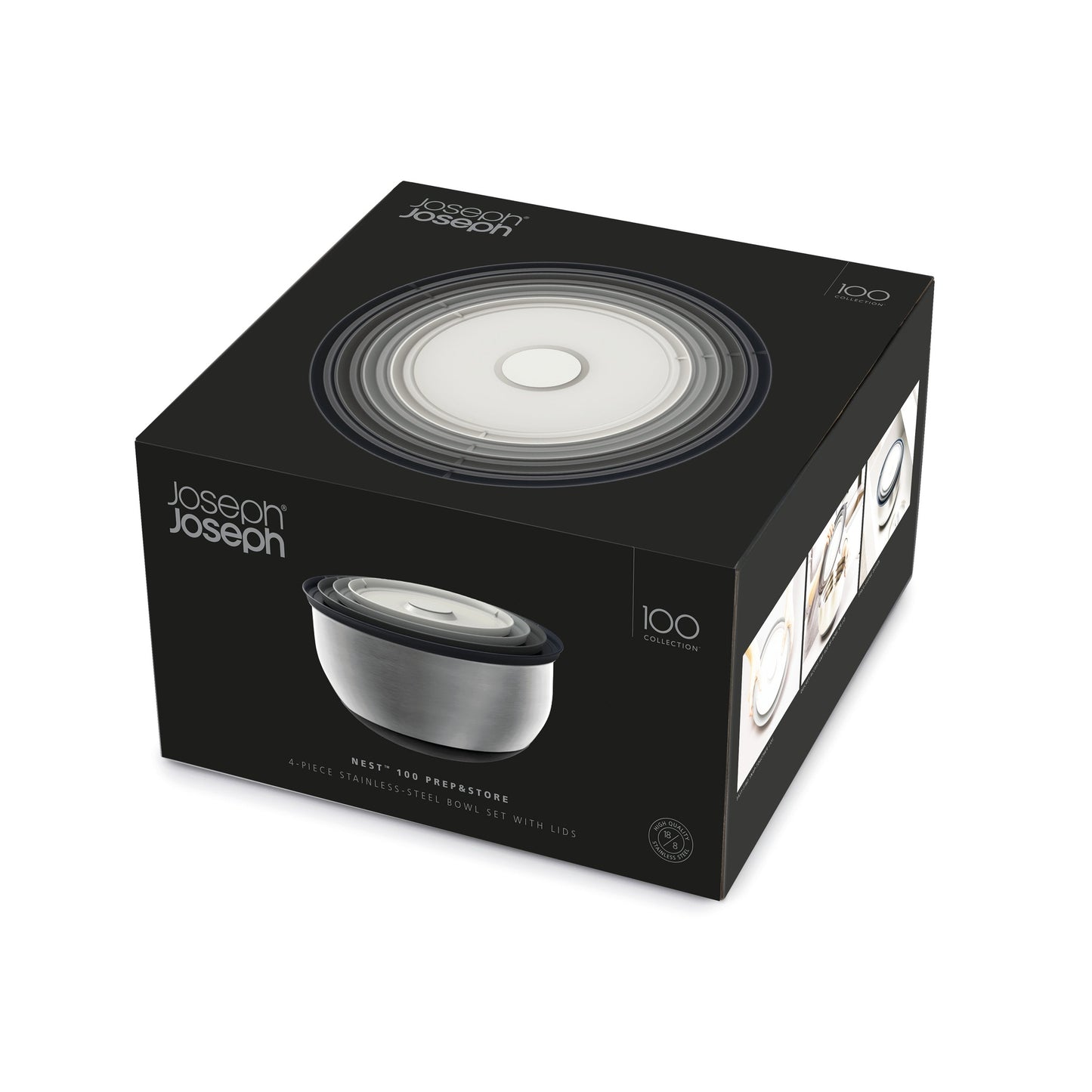 NEST PREP & STORE 8PC STEEL BOWL SET