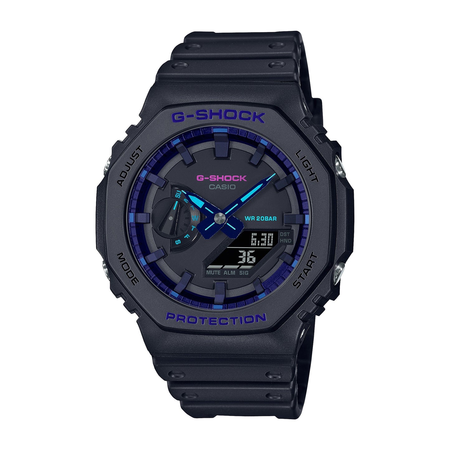 MENS G-SHOCK VIRTUAL RESIN ANALOG/DIGITAL WATCH DIAL