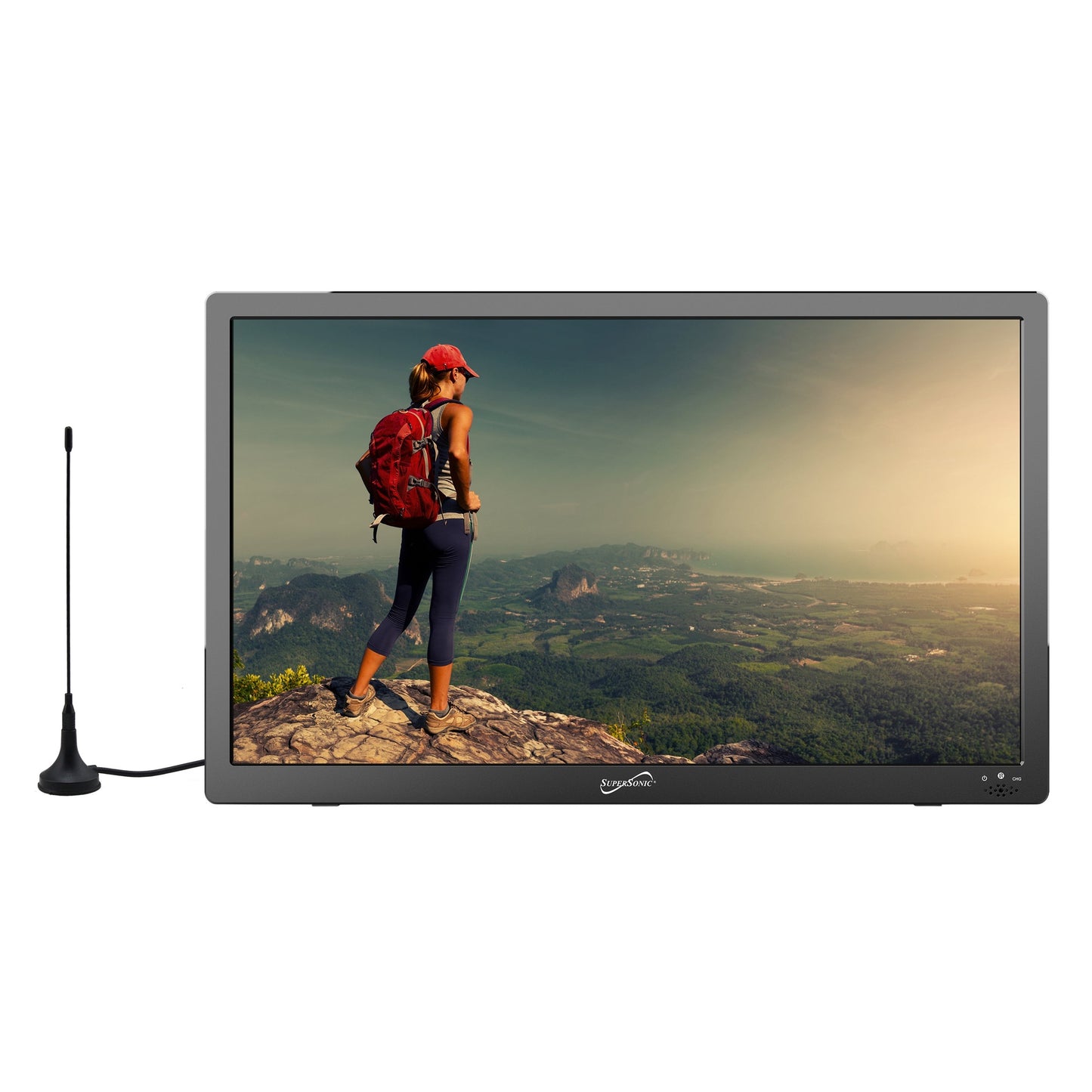 16" PORTABLE LED TV W/ HMDI AND FM RADIO