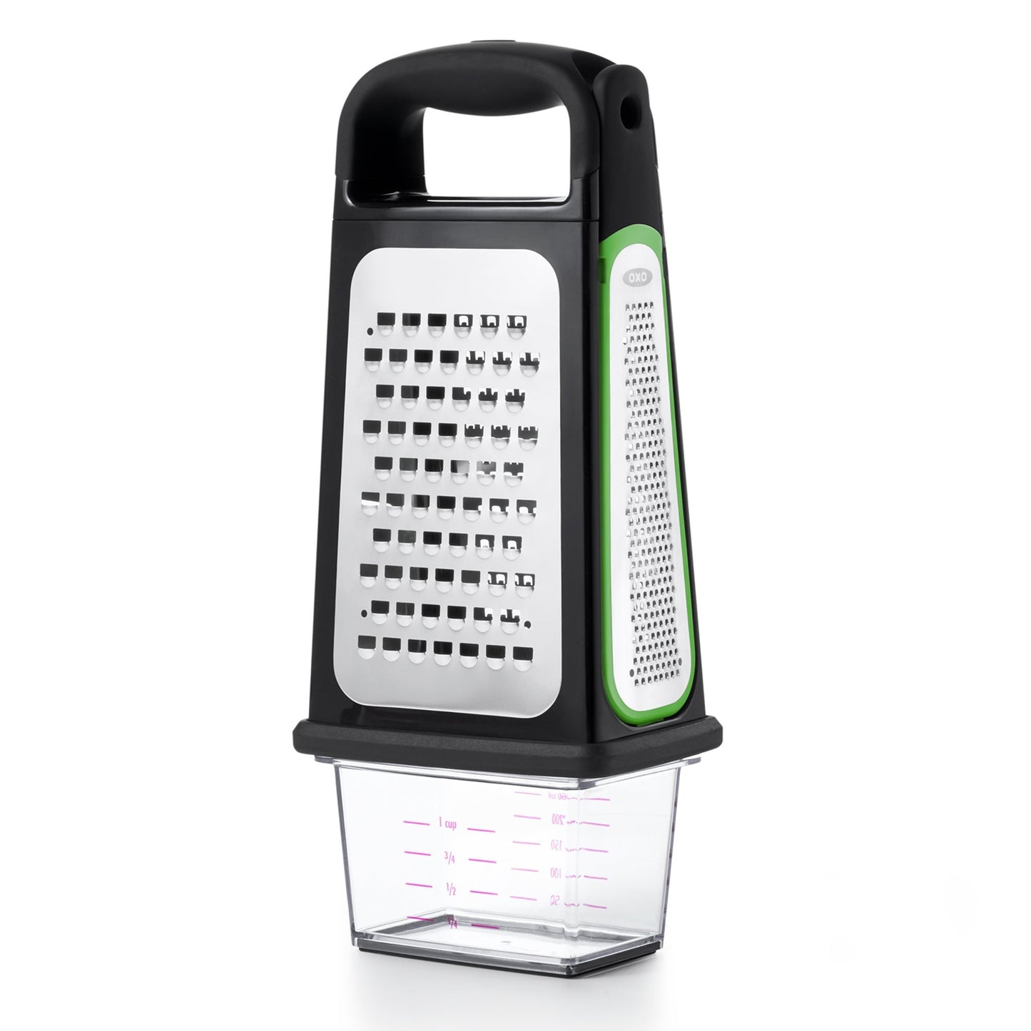 GOOD GRIPS ETCHED BOX GRATER W/ REMOVABLE ZESTER