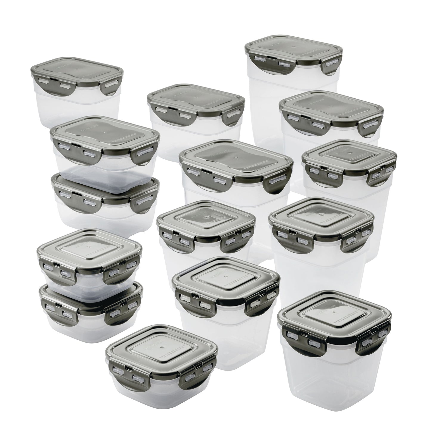 30PC LEAKPROOF STACKING CONTAINER FOOD STORAGE SET