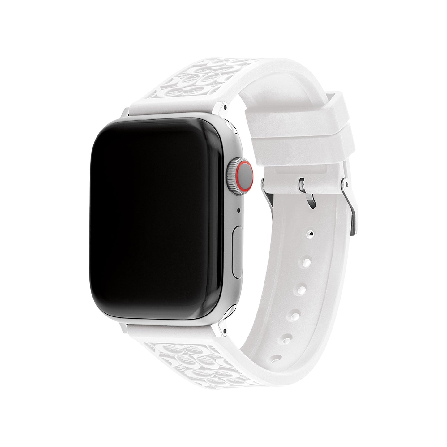 RUBBER APPLE WATCH STRAP W/ "C" LOGOS 42MM & 44MM