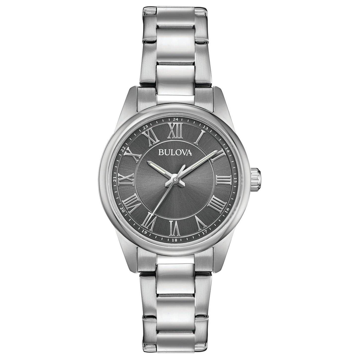 LADIES' CORPORATE COLLECTION STAINLESS STEEL WATCH, DIAL