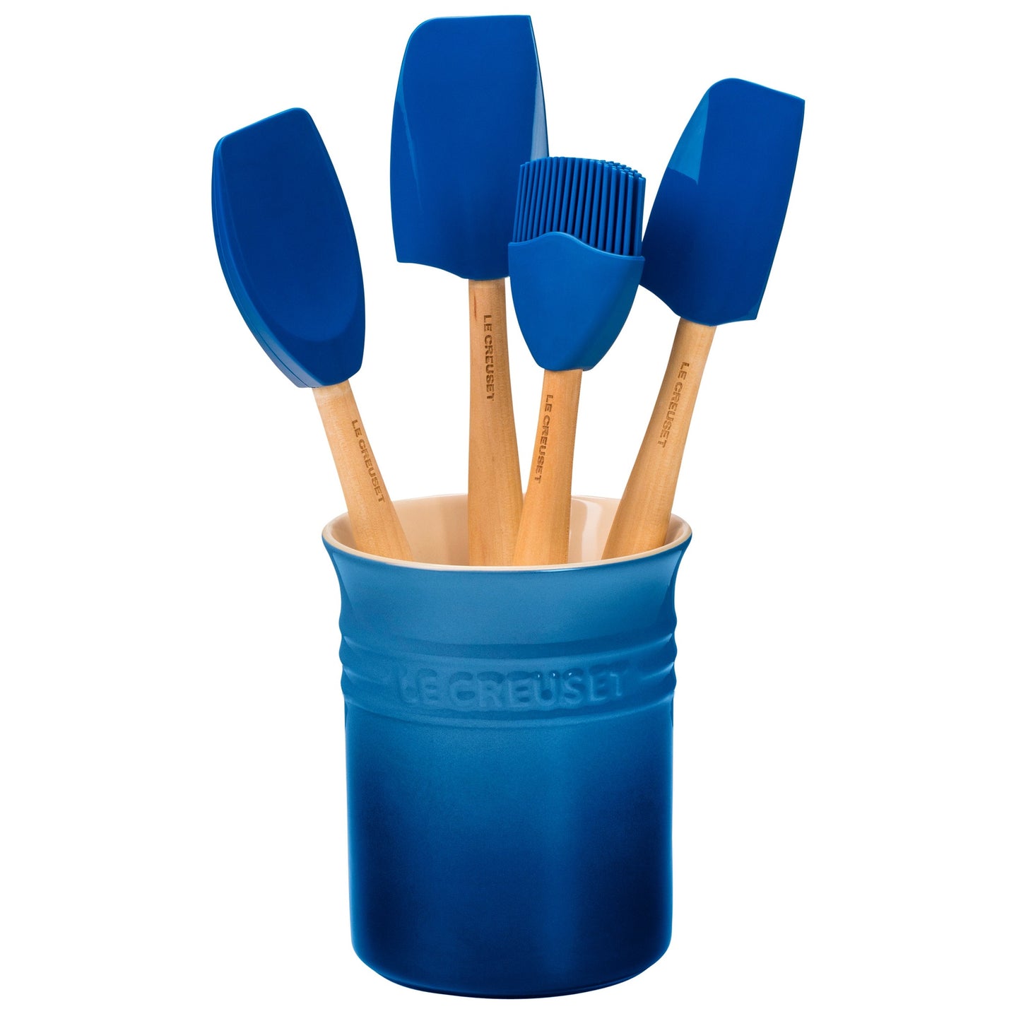 5PC CRAFT SERIES SILICONE UTENSIL SET W/ CROCK