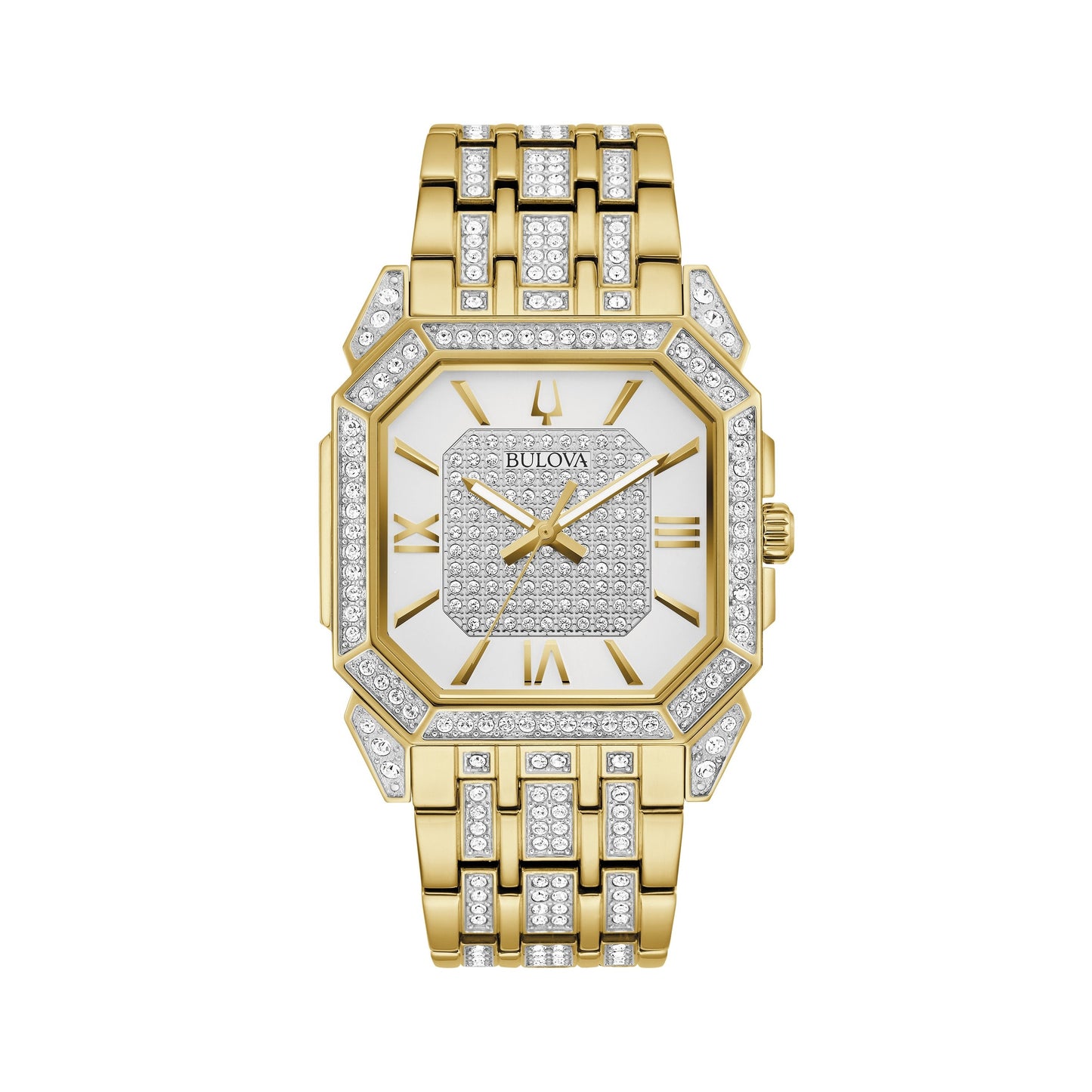 MEN'S OCTAVA CRYSTAL STAINLESS STEEL WATCH, DIAL