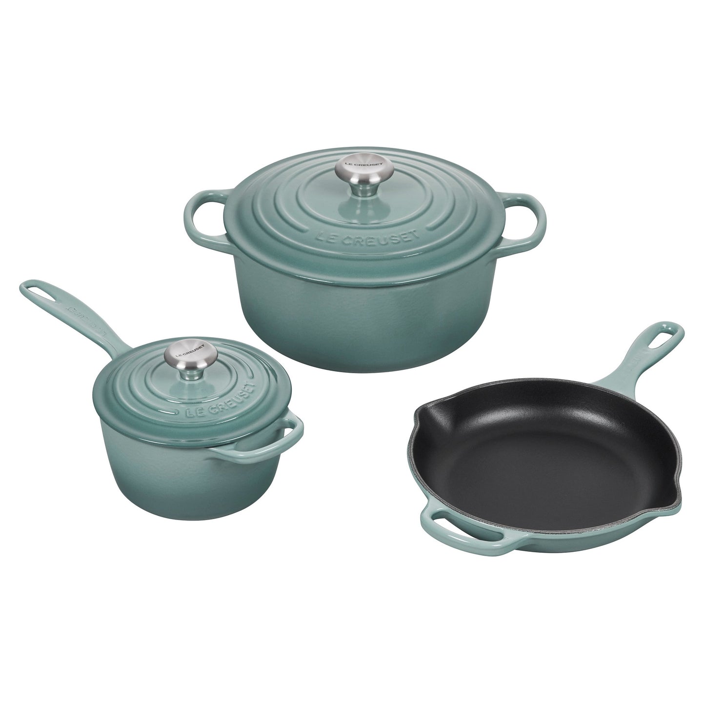 5PC SIGNATURE CAST IRON COOKWARE SET