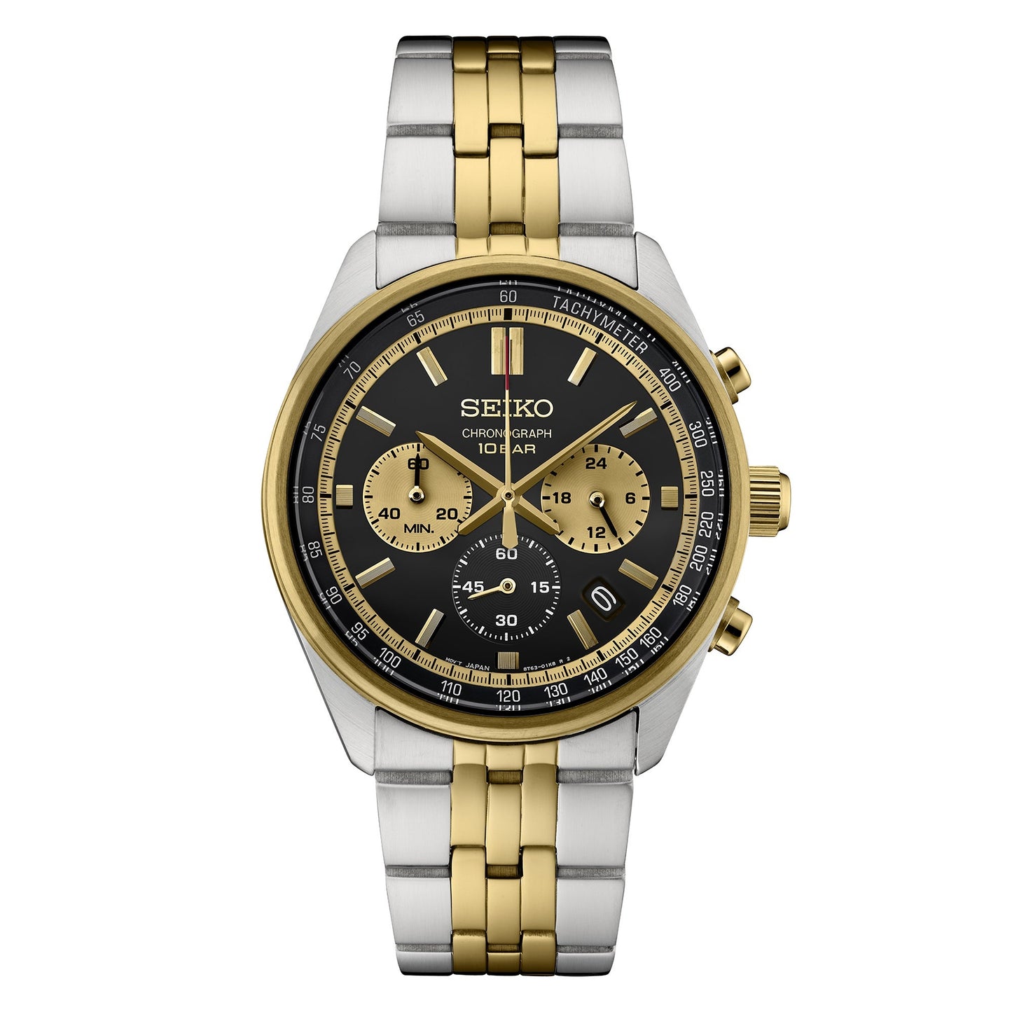 MEN'S ESSENTIALS CHRONOGRAPH 2-TONE STAINLESS STEEL WATCH, DIAL