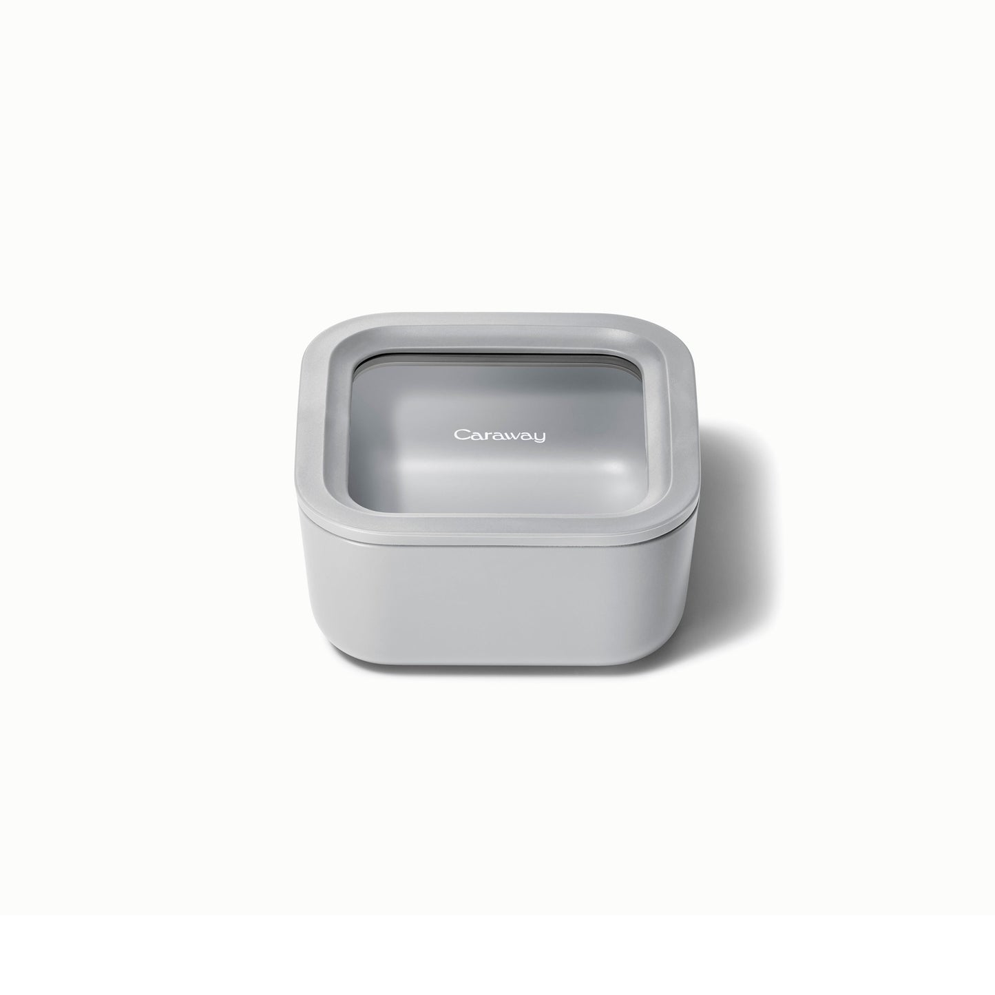 4.4 CUP GLASS FOOD CONTAINER SQUARE SHAPE W/ LID