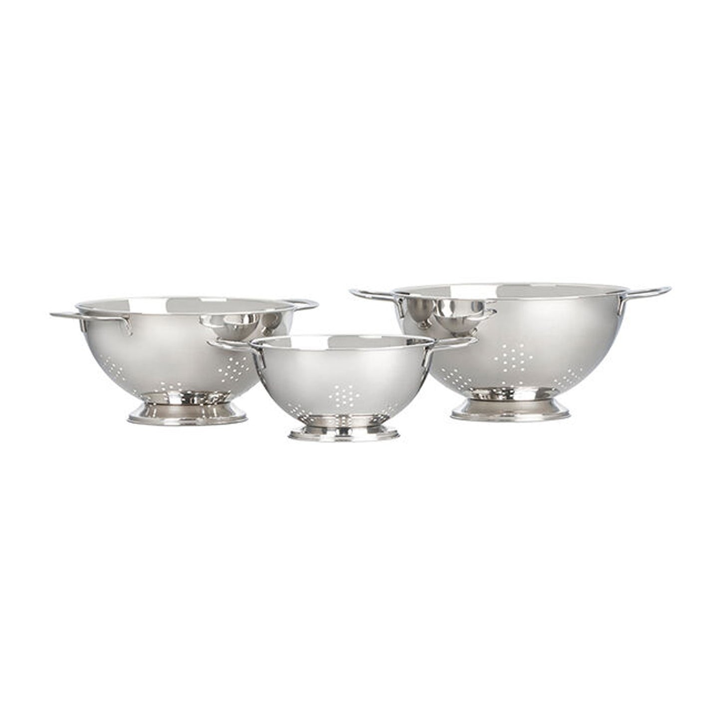 3PC STACKABLE COLANDER SET