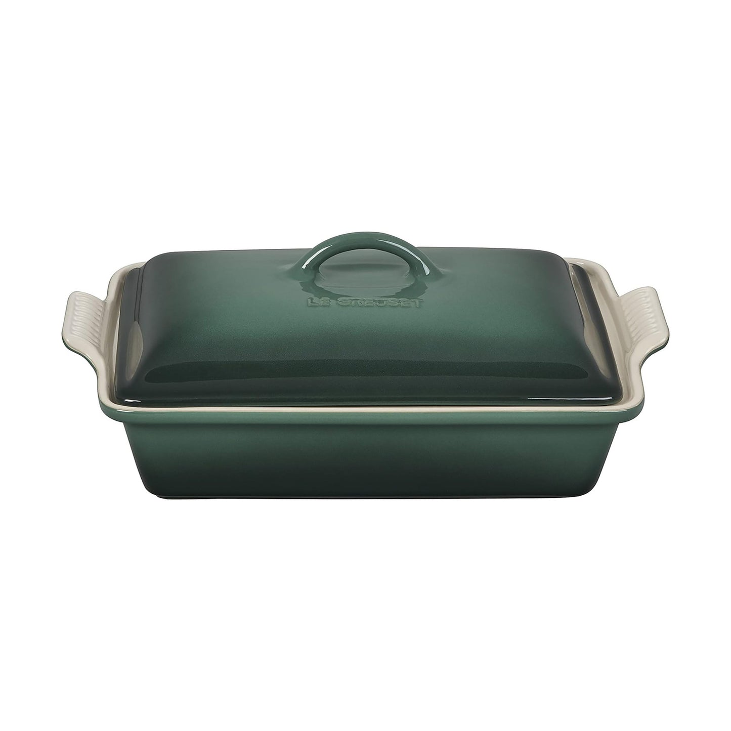 4QT HERITAGE STONEWARE COVERED RECTANGULAR CASSEROLE