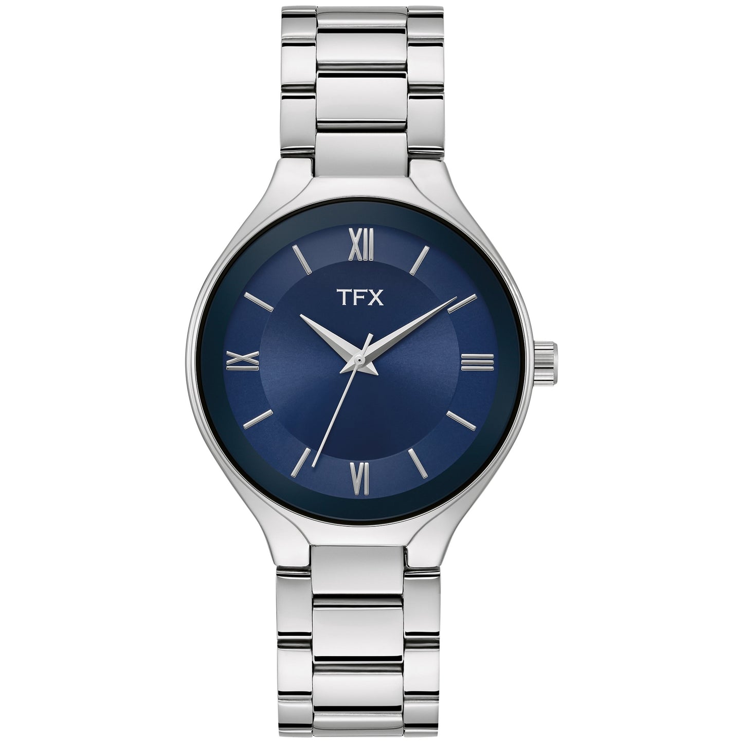 MEN'S TFX SILVER-TONE STAINLESS STEEL WATCH, DIAL