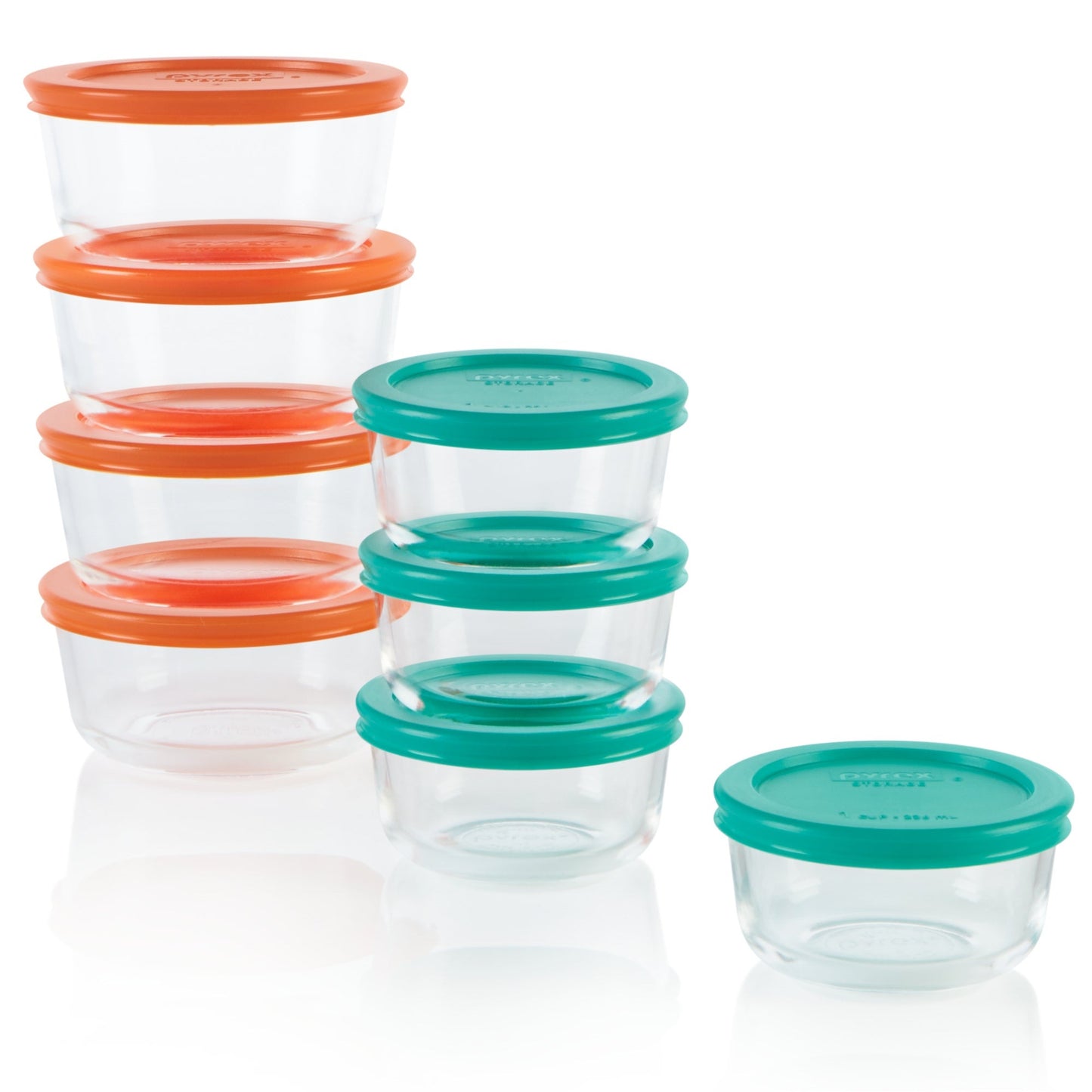 SIMPLY STORE 16PC SMALL ROUND GLASS FOOD STORAGE SET