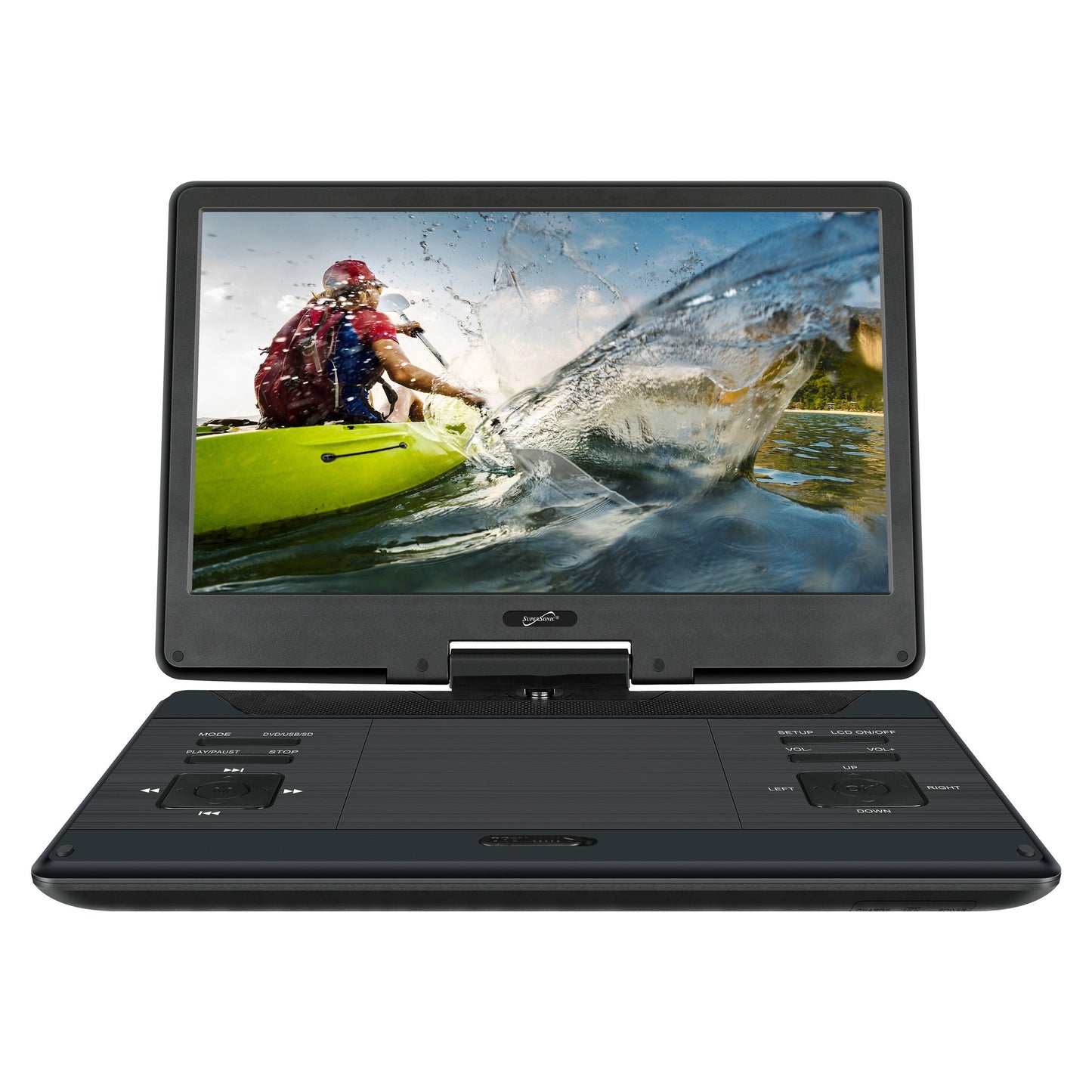 14" PORTABLE DVD PLAYER W/ HYBRID TV TUNERS