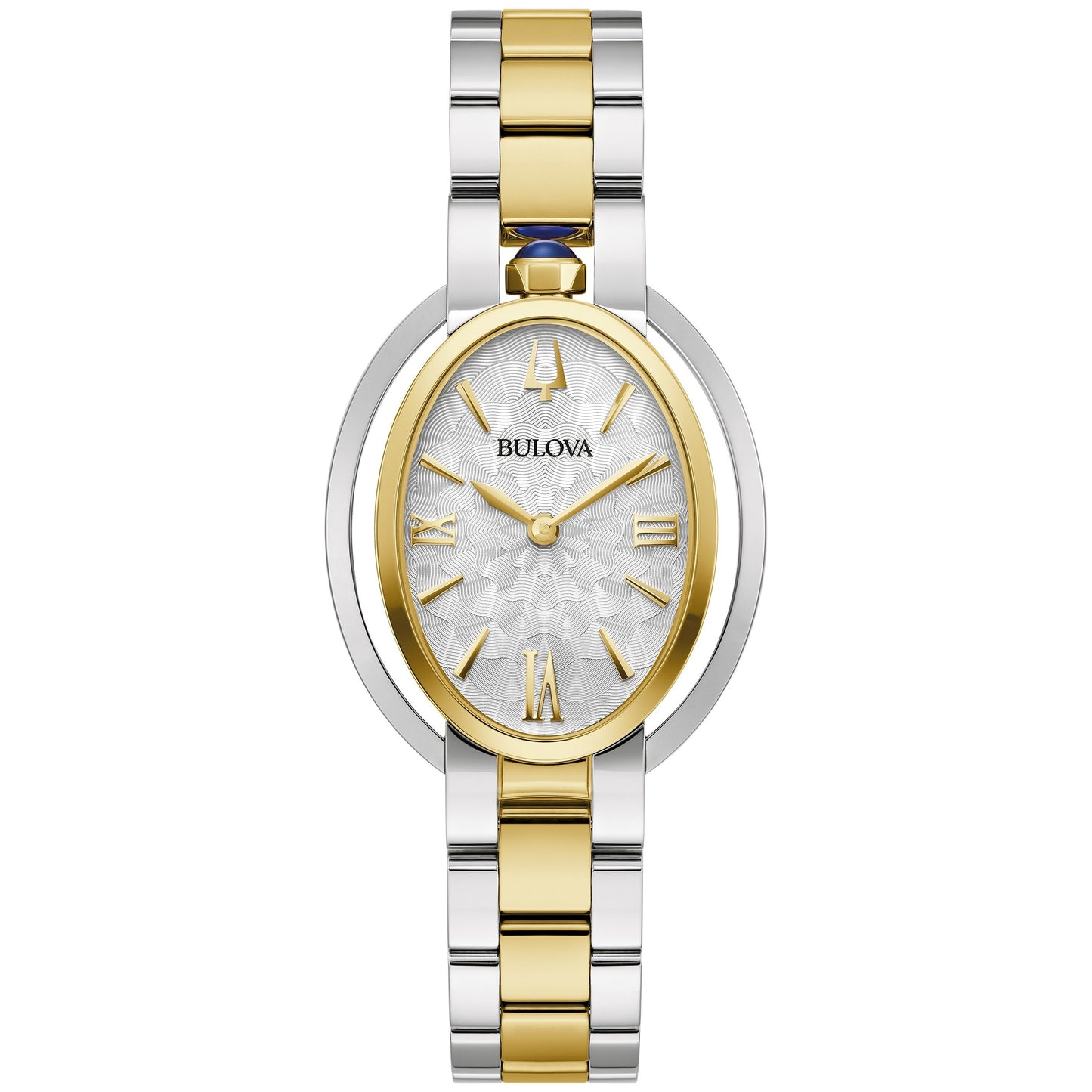 LADIES' RUBAIYAT STAINLESS STEEL OVAL WATCH, DIAL