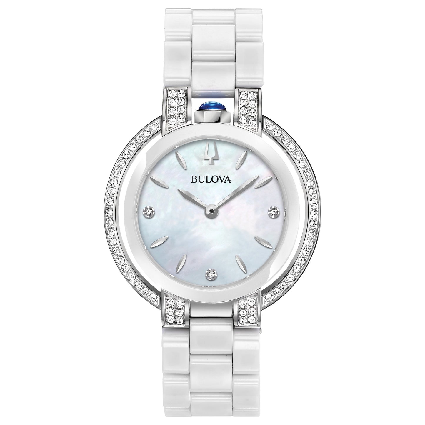 LADIES RUBAIYAT DIAMOND & CERAMIC WATCH MOTHER-OF-PEARL DIAL