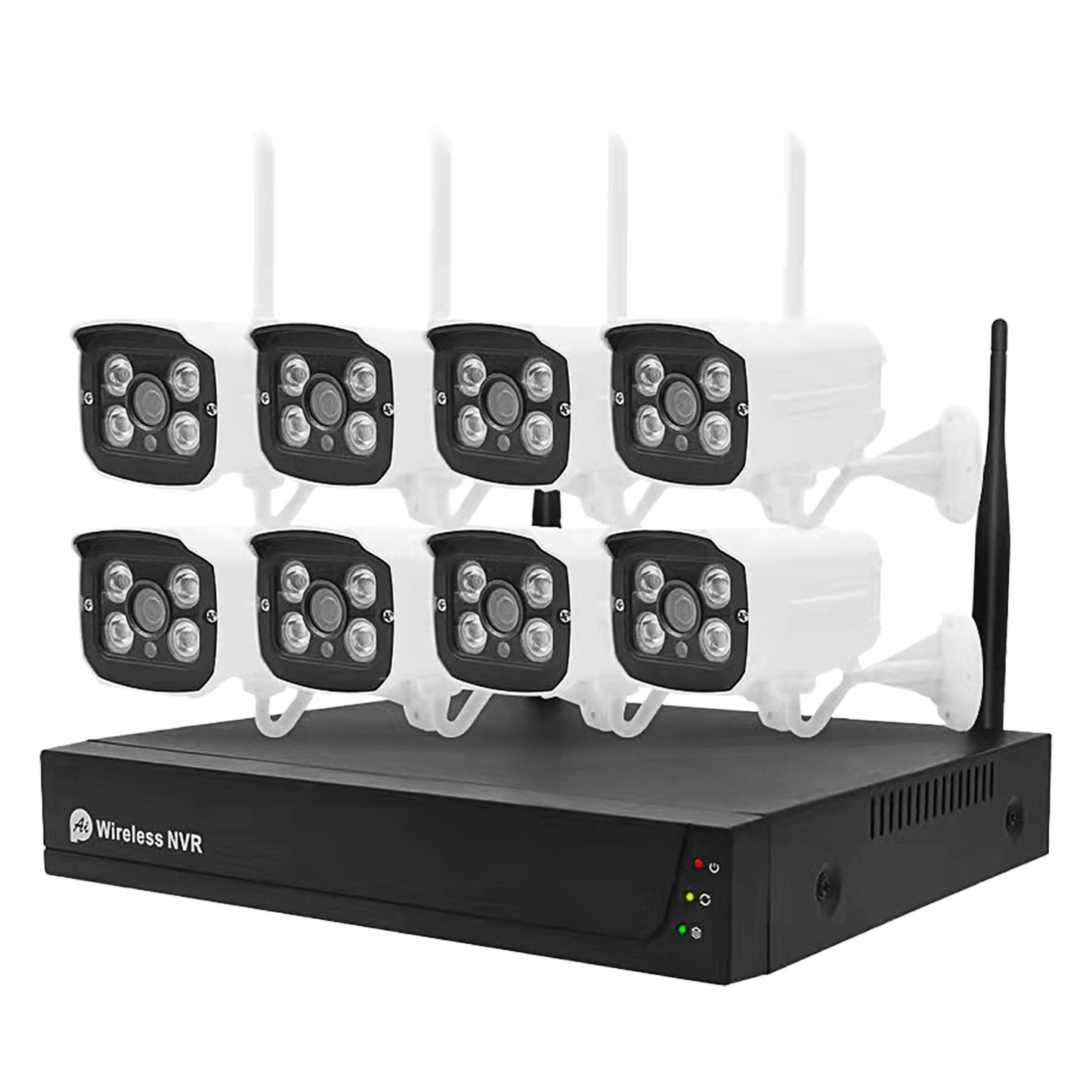 WIRELESS SECURITY SYSTEM W/ 8 INDOOR/OUTDOOR CAMERAS