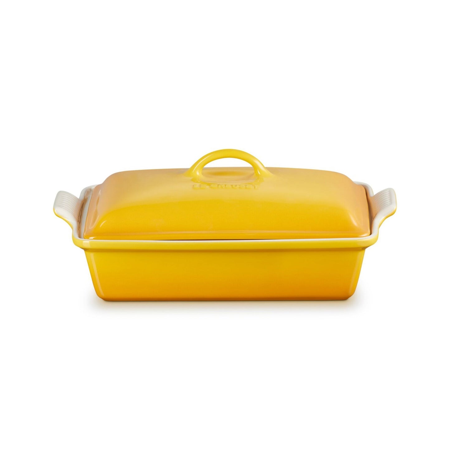 4QT HERITAGE STONEWARE COVERED RECTANGULAR CASSEROLE