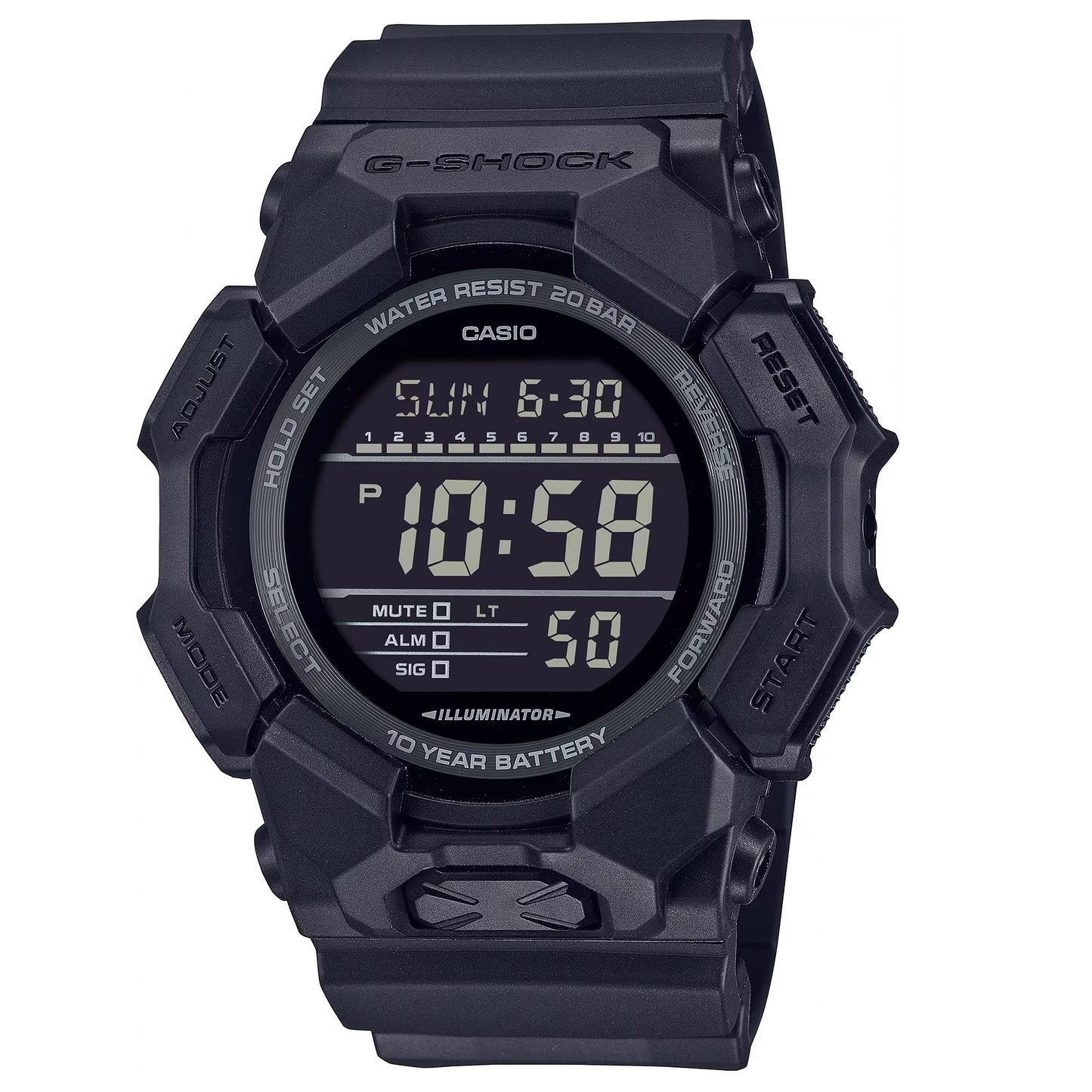 MENS GD010 G-SHOCK LARGE LED DIGITAL WATCH