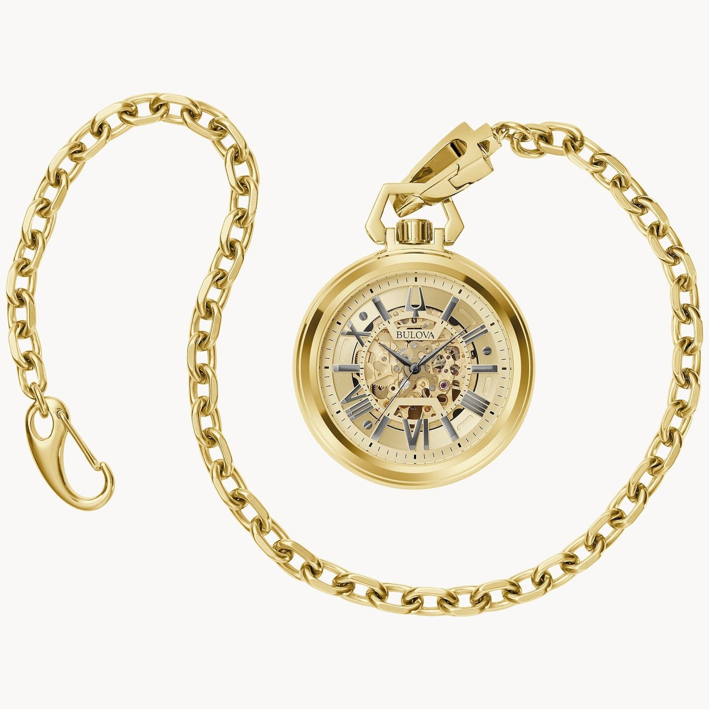 SUTTON STAINLESS STEEL AUTOMATIC POCKET WATCH DIAL