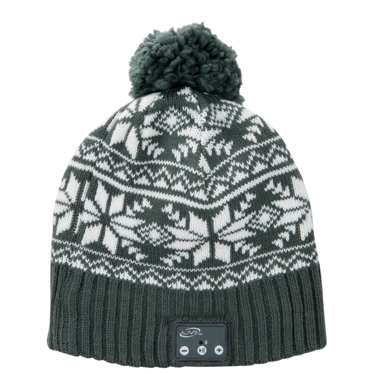 BLUETOOTH WIRELESS MUSIC BEANIE W/ BUILT-IN SPEAKERS AND MIC
