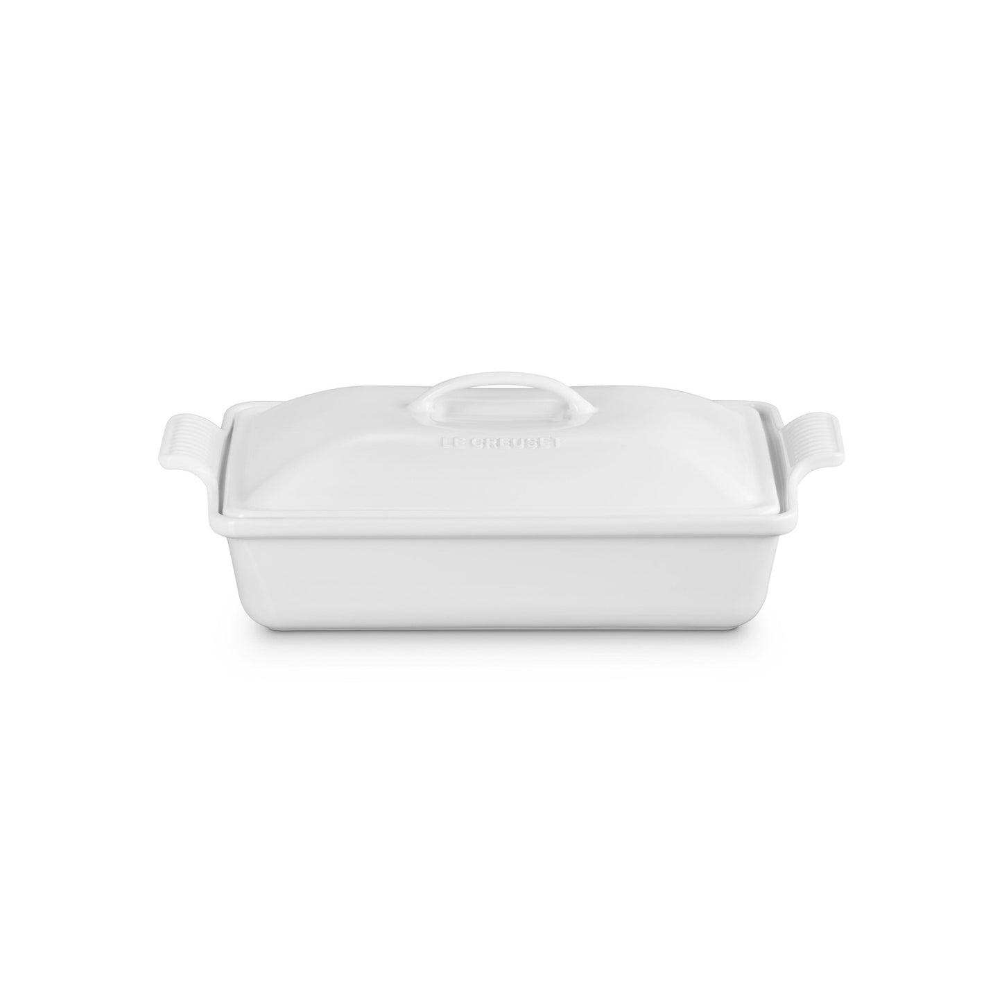 4QT HERITAGE STONEWARE COVERED RECTANGULAR CASSEROLE
