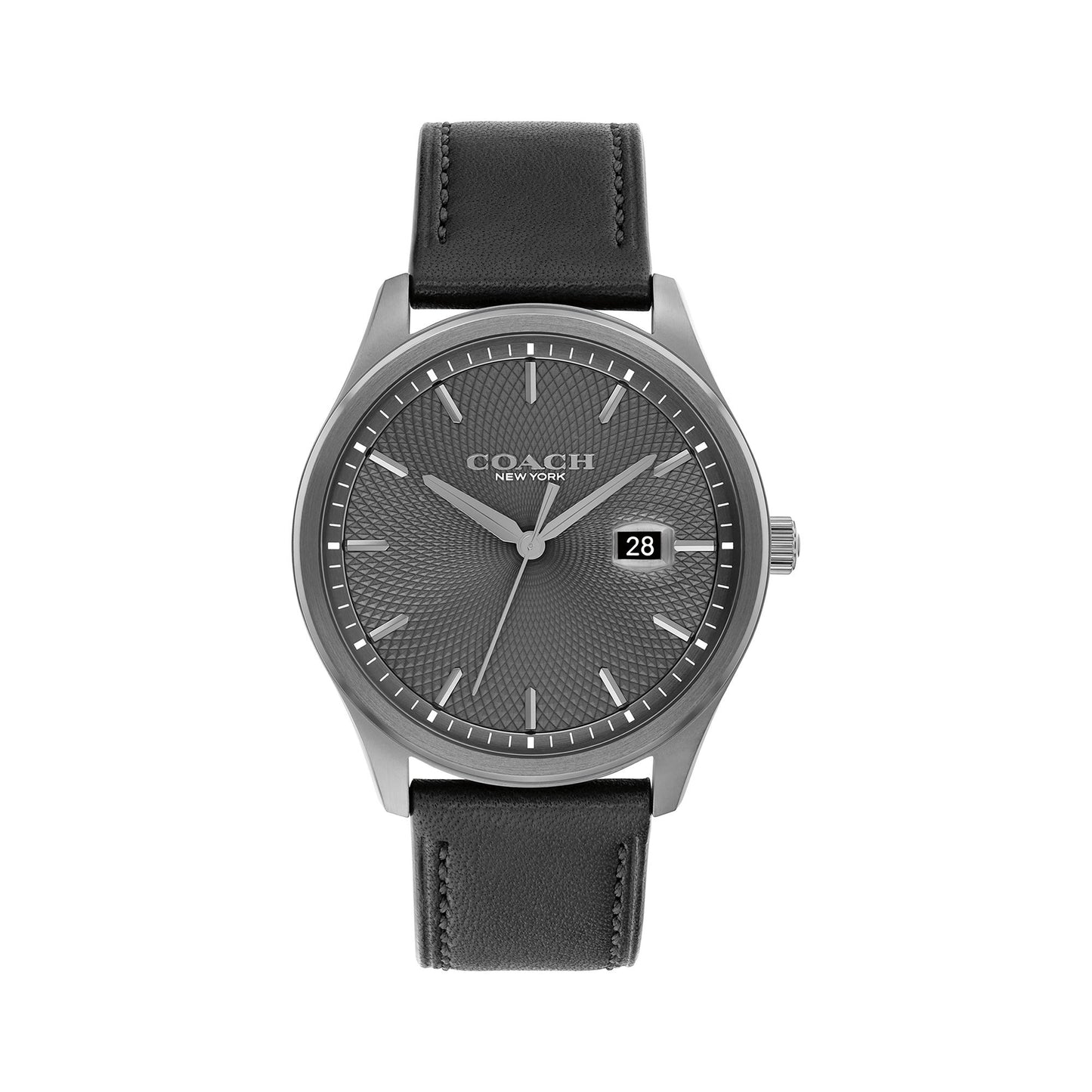 MENS OLIVER LEATHER STRAP WATCH DIAL